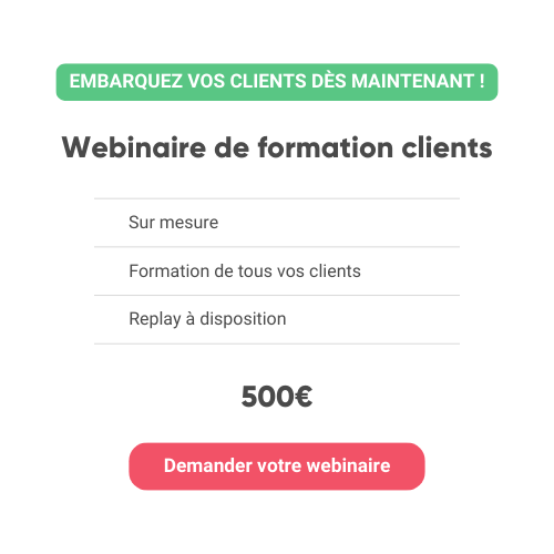 EMBARQUEZ VOS CLIENTS DèS MAINTENANT !